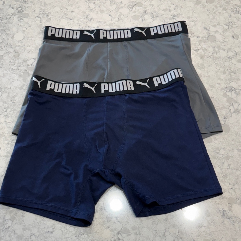 PUMA Men's Boxer Briefs 2 pack size Medium